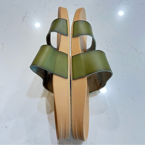 Reef Vista Double Strap Slide Sandals – Green Vegan Leather - Picture 4 of 8